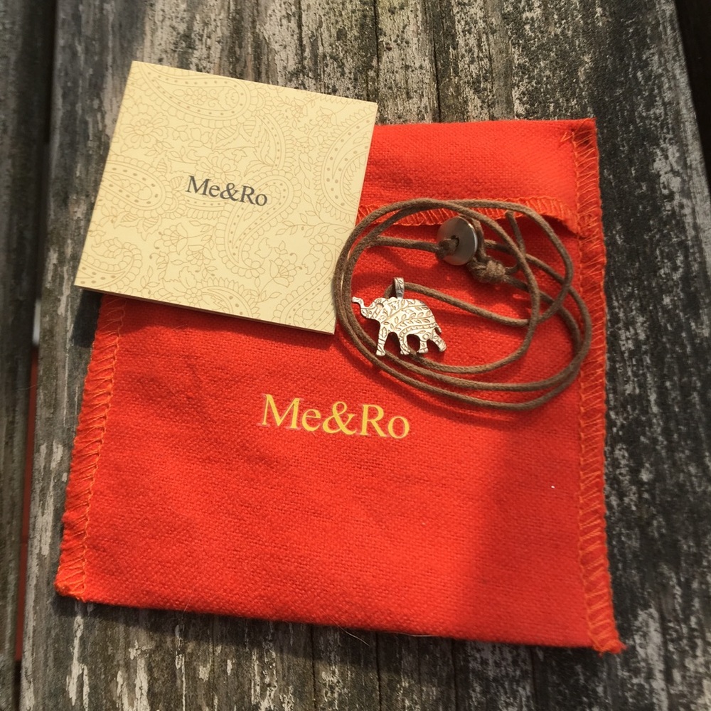 Rare Me&Ro Silver Elephant Necklace
